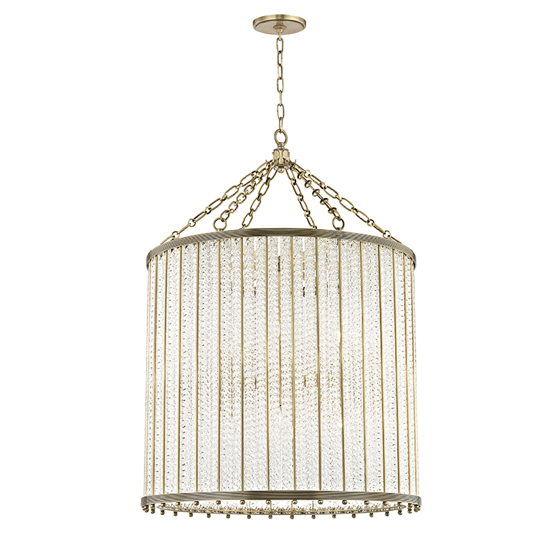 Hudson Valley Lighting Shelby gold glass beaded chandelier