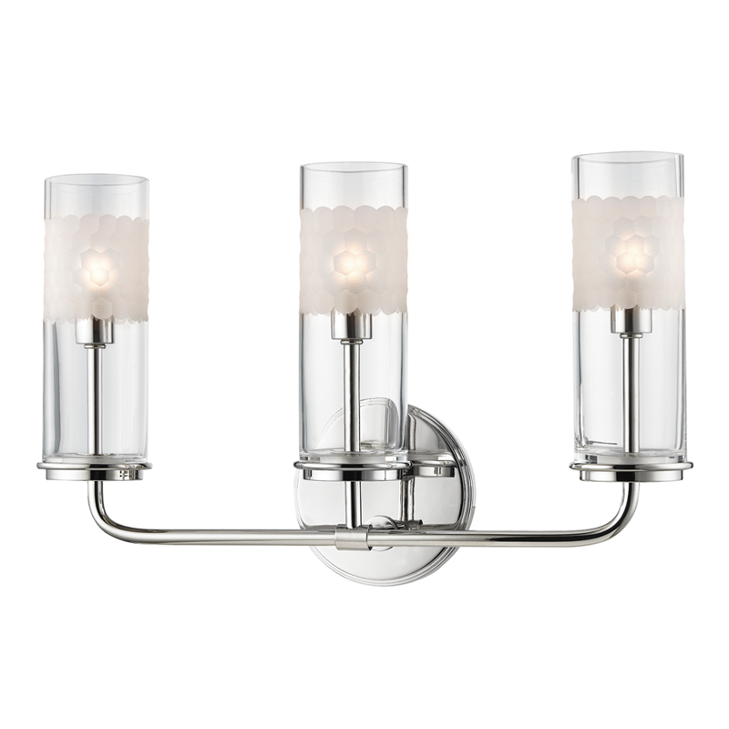 31 Inches Wide by 26.25 Inches High Fifteen Light Chandelier Polished Nickel Finish with Clear/Frosted Glass Hudson Valley Lighting 3930-PN Wentworth