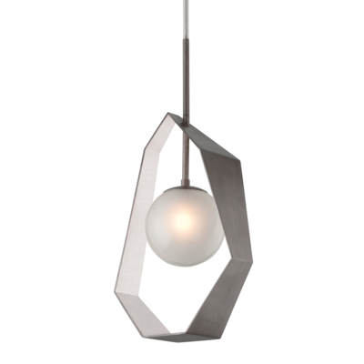 Troy Lighting F5525 Origami 45.5 Inch 12W 1 LED Large Pendant Bronze/Gold Leaf Finish with Frosted Clear Glass Troy Lighting F5525 Origami 45.5 Inch 12W 1 LED Large Pendant Bronze/Gold Leaf Finish with Frosted Clear Glass